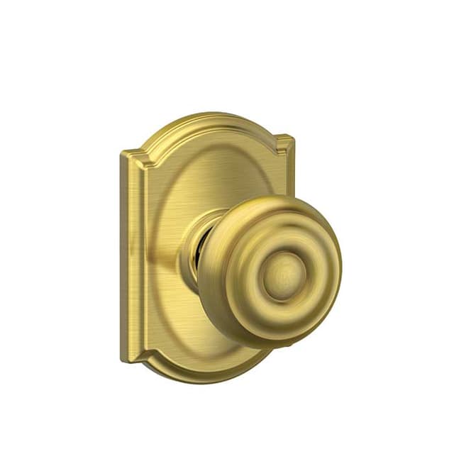 F10 Georgian Passage Knob Lock With Camelot Trim