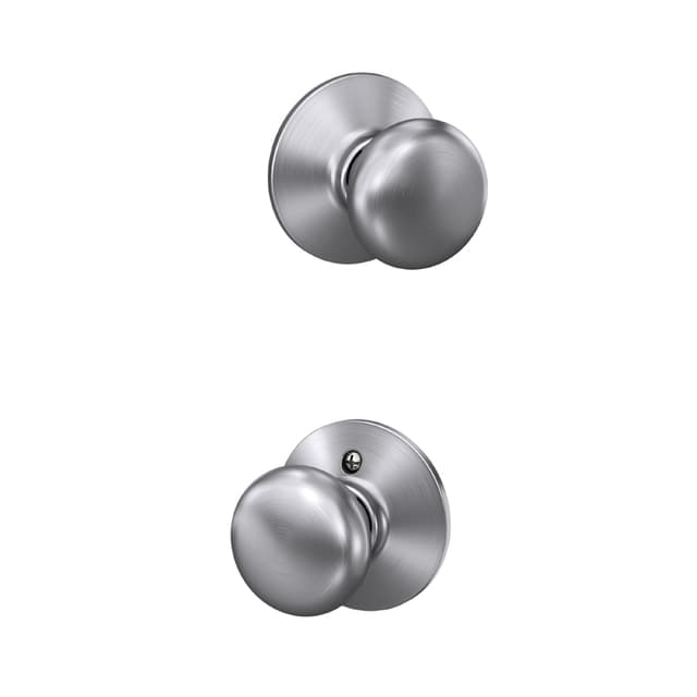 F10 Plymouth Passage Knob Lock in Vis Pack