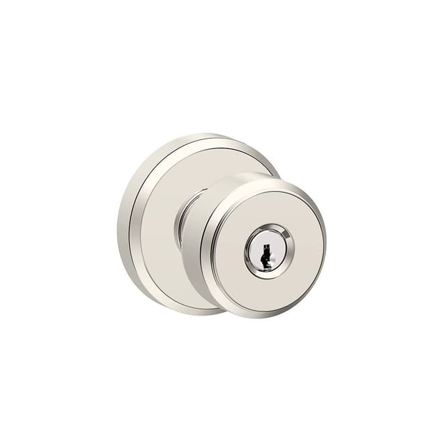 F51A Bowery Keyed Entry Knob Lock With Greyson Trim
