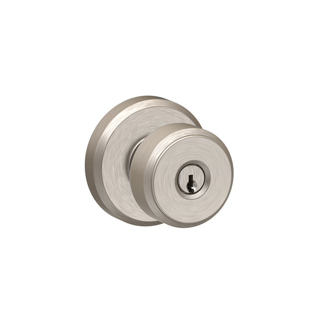 F51A Bowery Keyed Entry Knob Lock With Greyson Trim