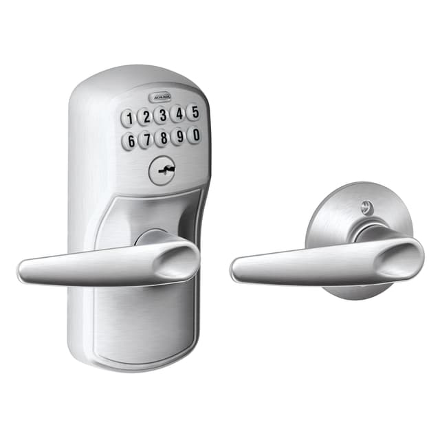 FE575 Keypad Lever with Plymouth Trim and Jazz Lever with Auto Lock