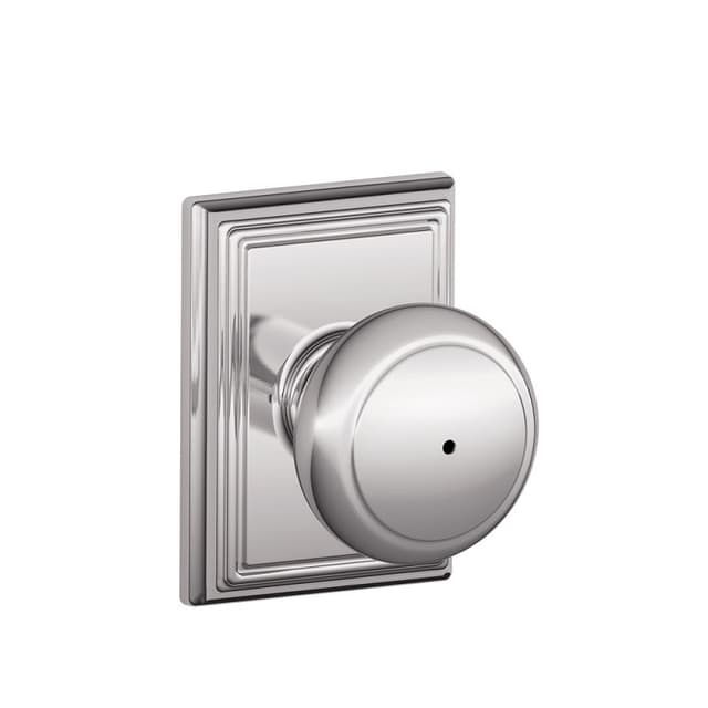 F40 Andover Privacy Knob Lock With Addison Trim