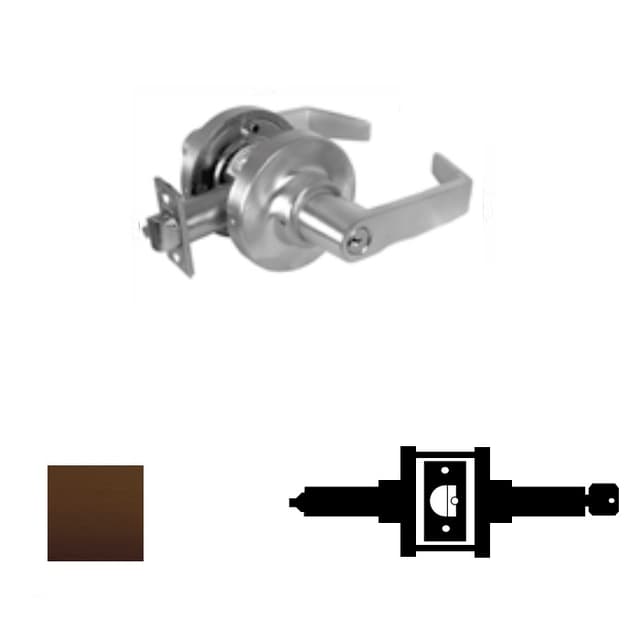 195RAB IC Entry Lever Lockset