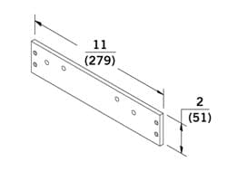 7400 Series Closer Backplate