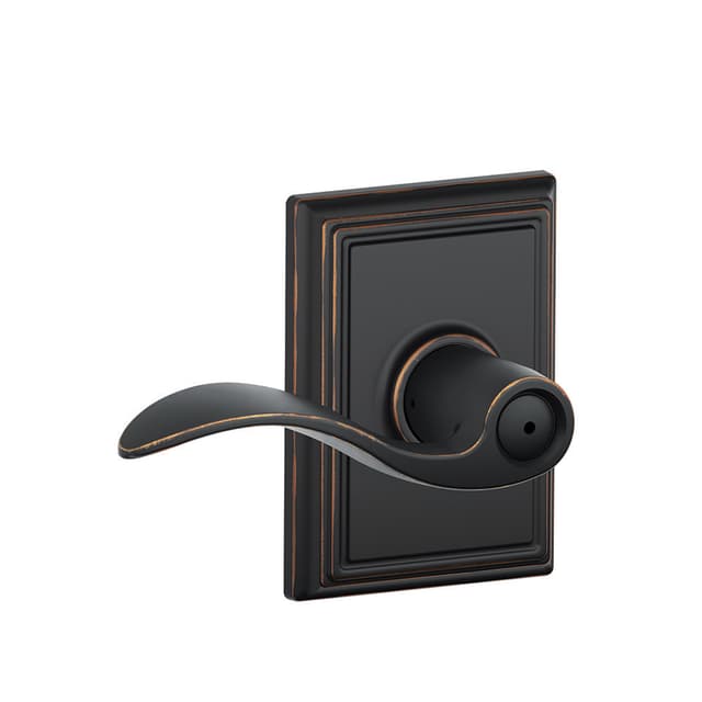 F40 Accent Privacy Lever Lock With Addison Trim