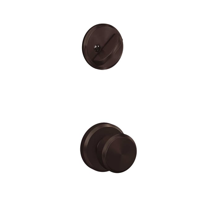 F59 Bowery Inside Trim Handleset/Entrance Knob Lock with Greyson Trim