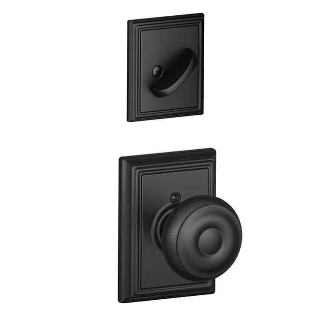 F59 Georgian Inside Trim Handleset/Entrance Knob Lock with Addison Trim