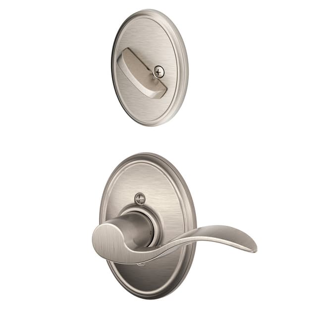 F59 Accent Inside Trim Handleset/Entrance Lever Lock with Wakefield Trim