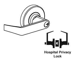 ND44S Rhodes Hospital Privacy Lock