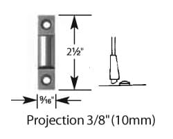 248L-4 Vertical Rod Device Bottom Strike