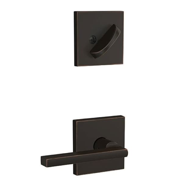 F59 Latitude Inside Trim Handleset/Entrance Lever Lock with Collins Trim
