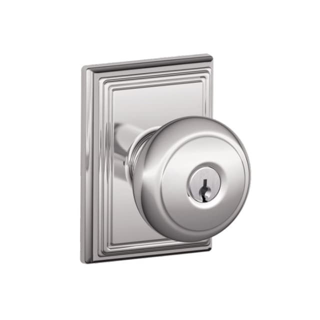 F51A Andover Keyed Entry Knob Lock With Addison Trim