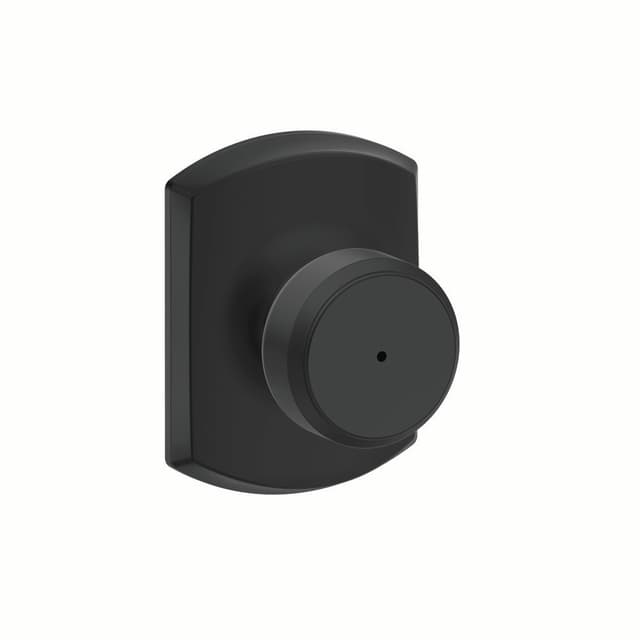 F40 Bowery Privacy Knob Lock With Greenwich Trim