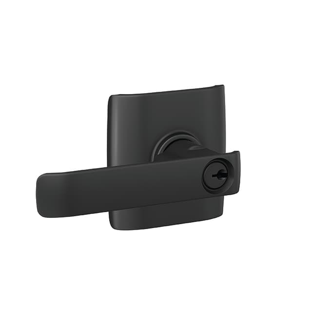 F51A Clybourn Keyed Entry Lever Lock With Dalton Trim