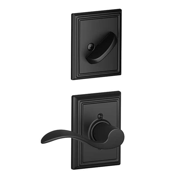 F59 Accent Inside Trim Handleset/Entrance Lever Lock with Addison Trim