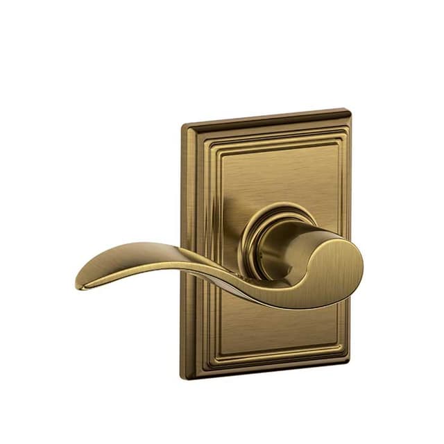 F10 Accent Passage Lever Lock With Addison Trim