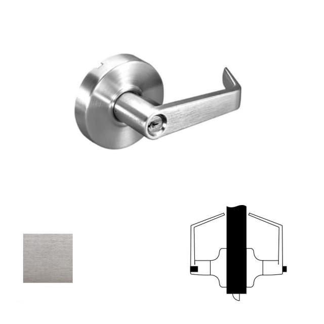 4600LN Lever Lock, Privacy Grade 2