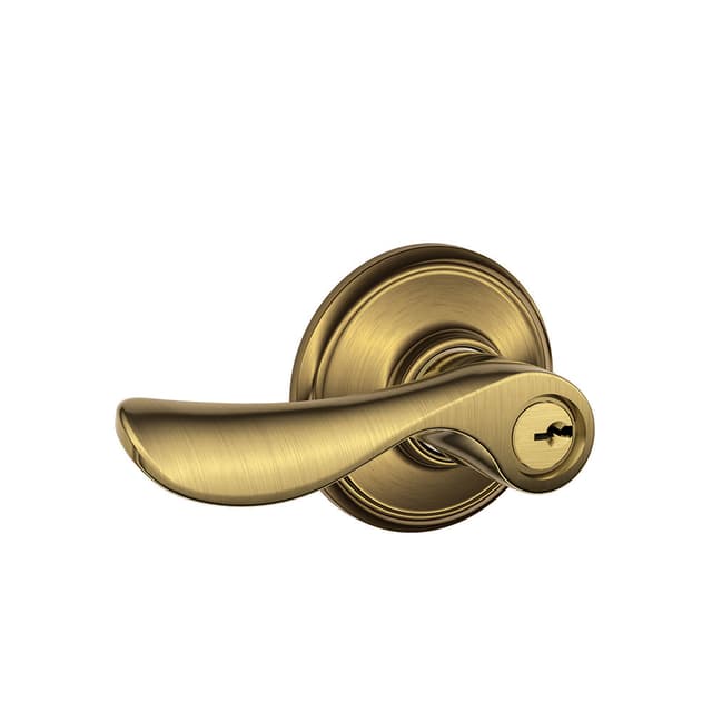 F51A Champagne Keyed Entry Lever Lock