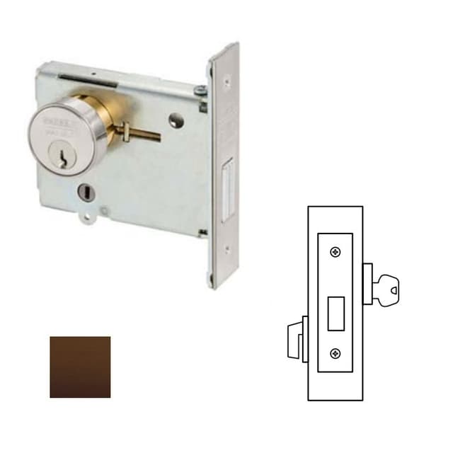 4870 Series 4875 Single Cylinder x Turn Lever Deadbolt