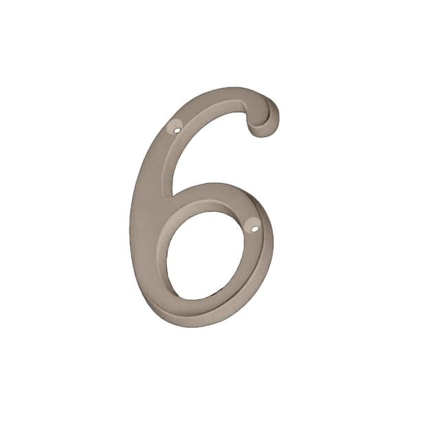4" Classic House Number 6