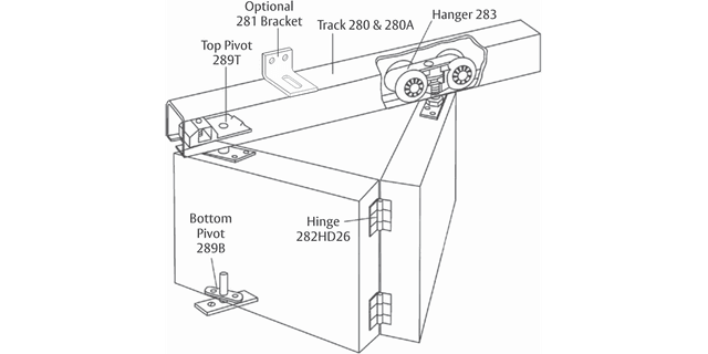 Track and Hardware Pack for Folding Doors