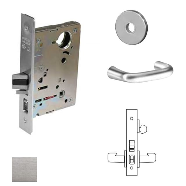 8200 Series 8255 Office/Entry Lockset Less Cylinder