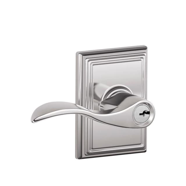 F51A Accent Keyed Entry Lever Lock With Addison Trim