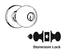 A80PD Orbit Storeroom Lock