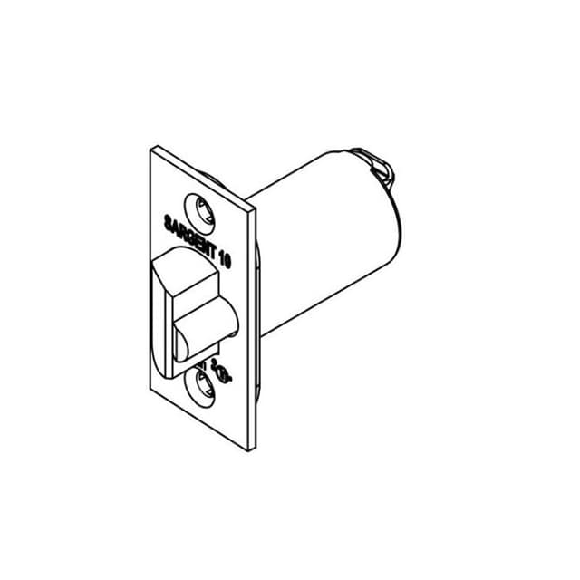 10 Line Square Corner Plain Latch