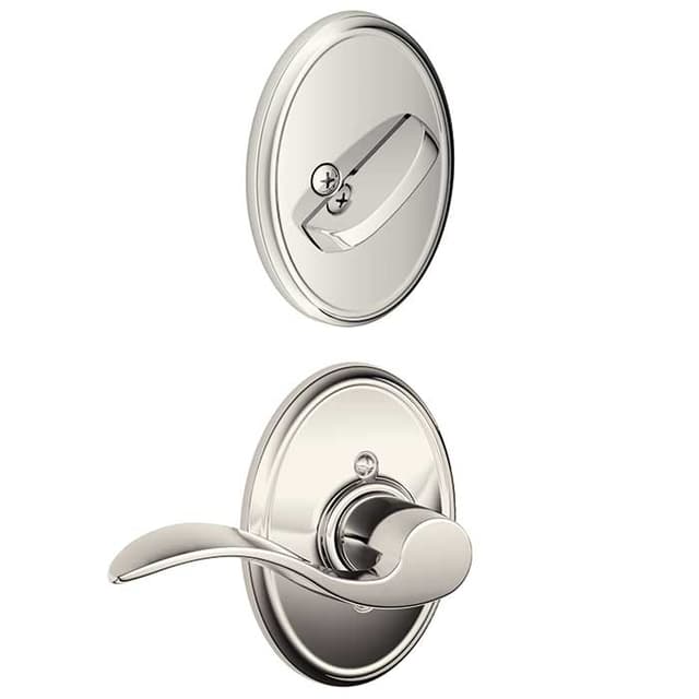 F59 Accent Inside Trim Handleset/Entrance Lever Lock with Wakefield Trim