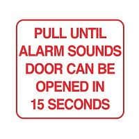 Electromagnetic Lock Building Code Sign