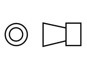 1/4"-20 Cone Head Union