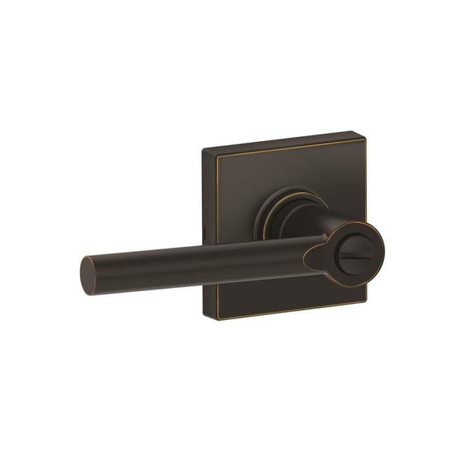 J40 Broadway Privacy Lever Lock with Collins Trim
