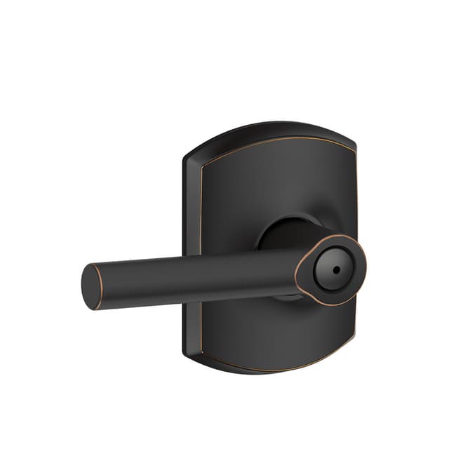 F40 Broadway Privacy Lever Lock With Greenwich Trim