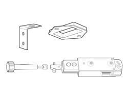 4085 Header Bolt (Pairs of Doors Only)