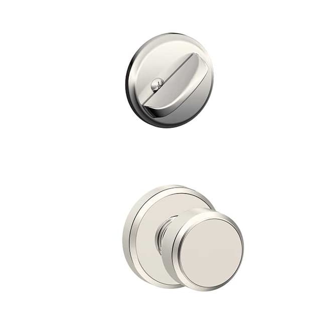 F59 Bowery Inside Trim Handleset/Entrance Knob Lock with Greyson Trim