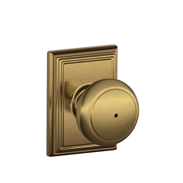 F40 Andover Privacy Knob Lock With Addison Trim