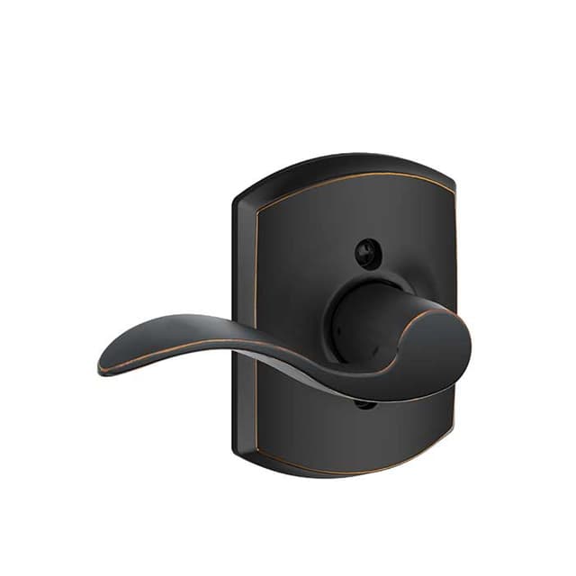 F170 Accent Lever Single Dummy Trim With Greenwich Trim