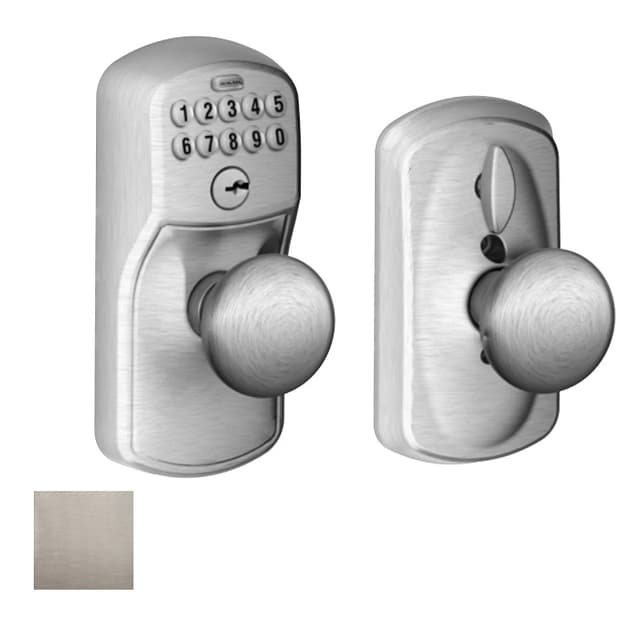 FE595 Keypad Knob with Plymouth Trim and Plymouth Knob with Flex Lock
