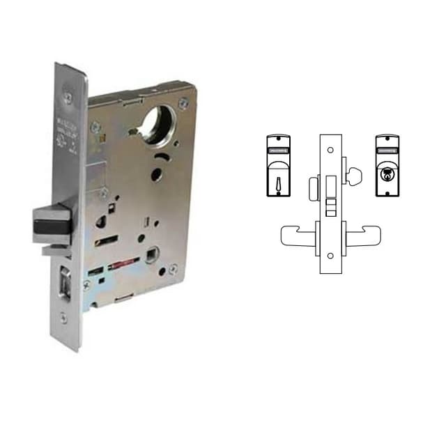 8200 Series 8224 Room Door Lockset Body