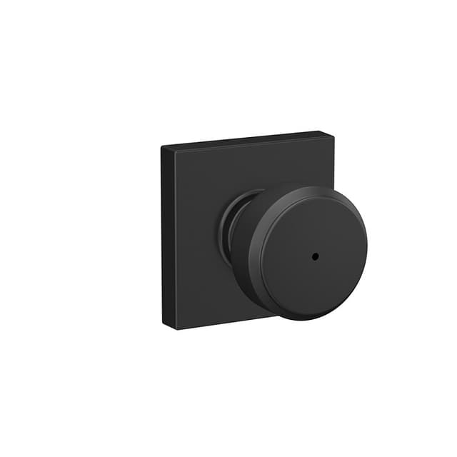 F40 Bowery Privacy Knob Lock With Collins Trim