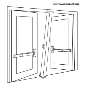 Removable Steel Mullion