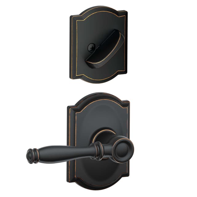 F59 Birmingham Inside Trim Handleset/Entrance Lever Lock with Camelot Trim