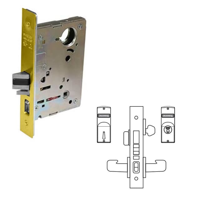 8200 Series 8243 Apartment Corridor Lockset Body