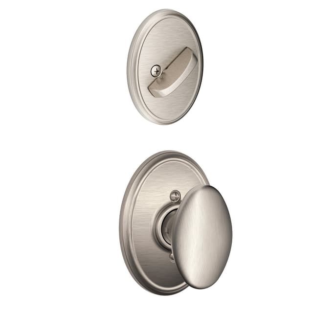 F59 Siena Inside Trim Handleset/Entrance Knob Lock with Wakefield Trim