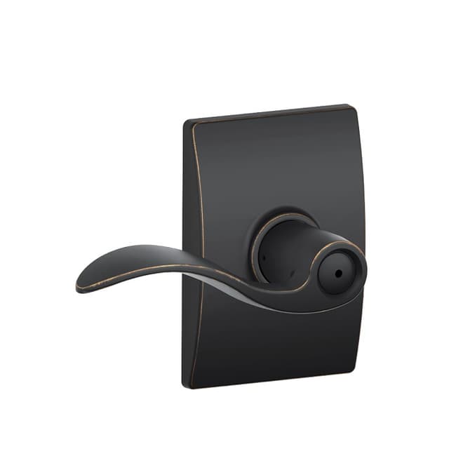 F40 Accent Privacy Lever Lock With Century Trim
