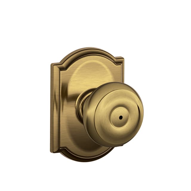F40 Georgian Privacy Knob Lock With Camelot Trim