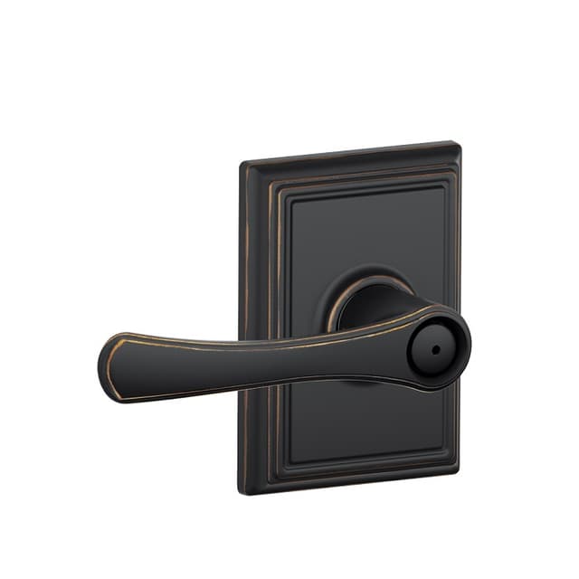 F40 Avila Privacy Lever Lock With Addison Trim