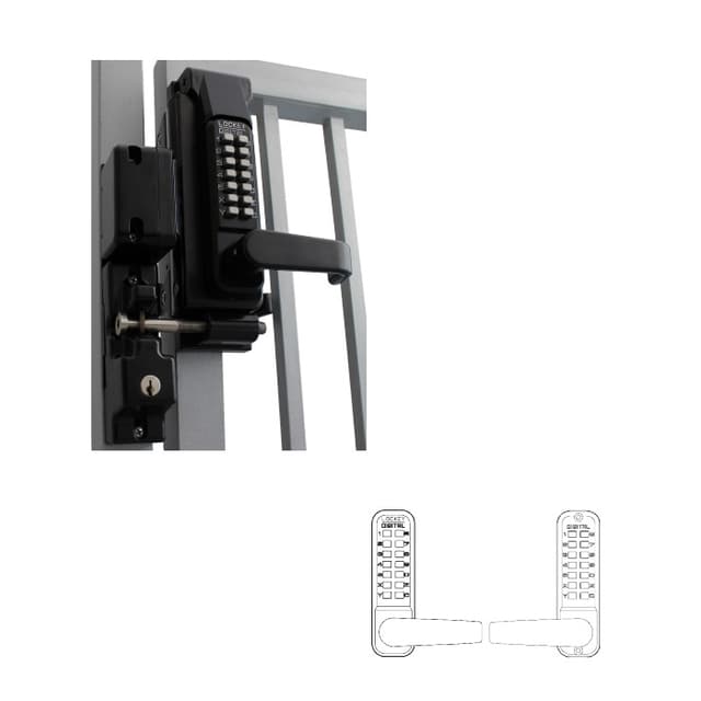 Combination Gate Lock