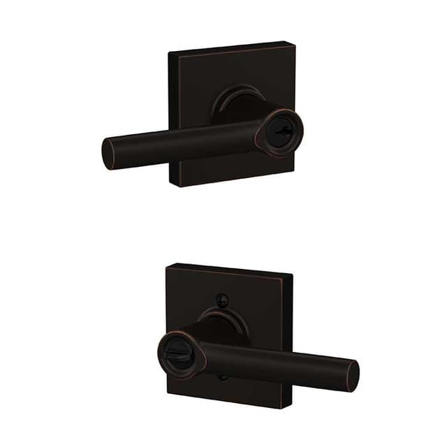 F51A Broadway Keyed Entry Lever Lock With Collins Trim
